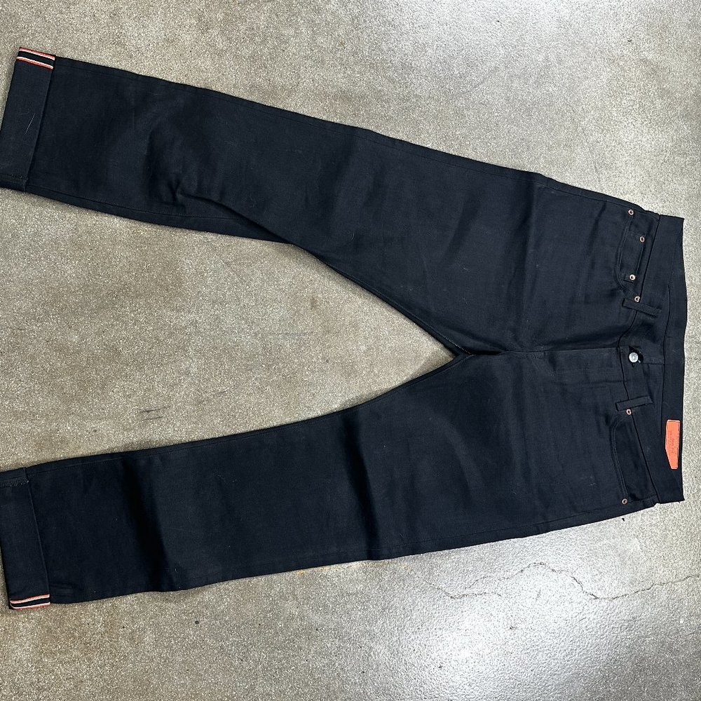 Jeans shop  black raw selvedge jeans